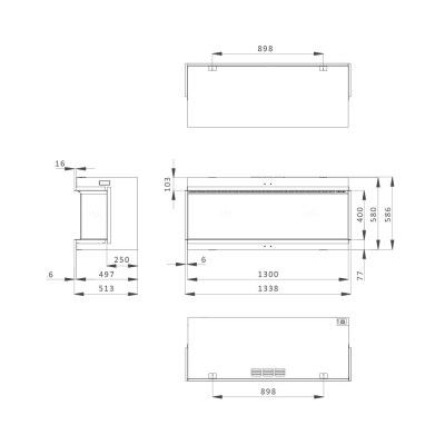 iX13 Corner and Panoramic Dimensions